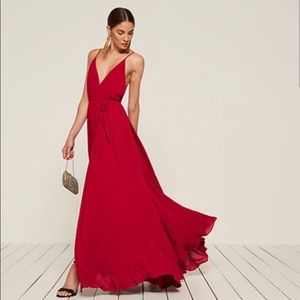 Red Reformation Callalily Dress - Size 6
